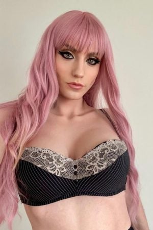 Alice is wearing the Gold Seal Naked Crop Top