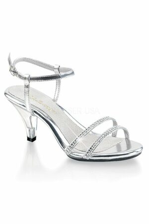 Rhinestone low heel for gender fluid transgender