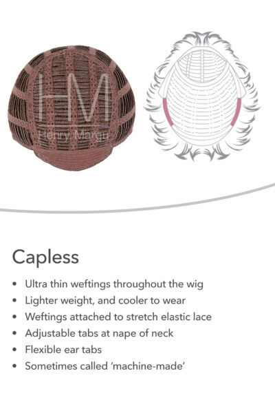 capless wig construction