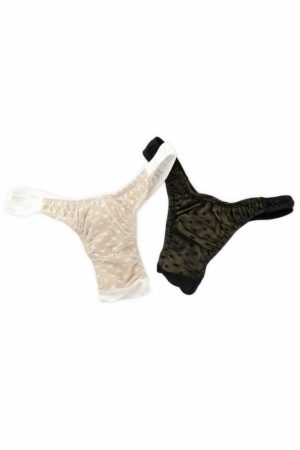 mesh heart gaff for crossdressing