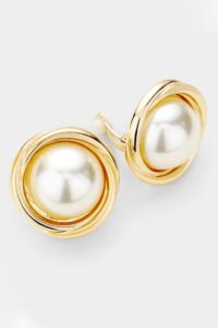 pearl clip-on earrings