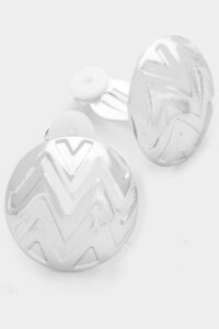 Chevron clip-on earrings for trans women