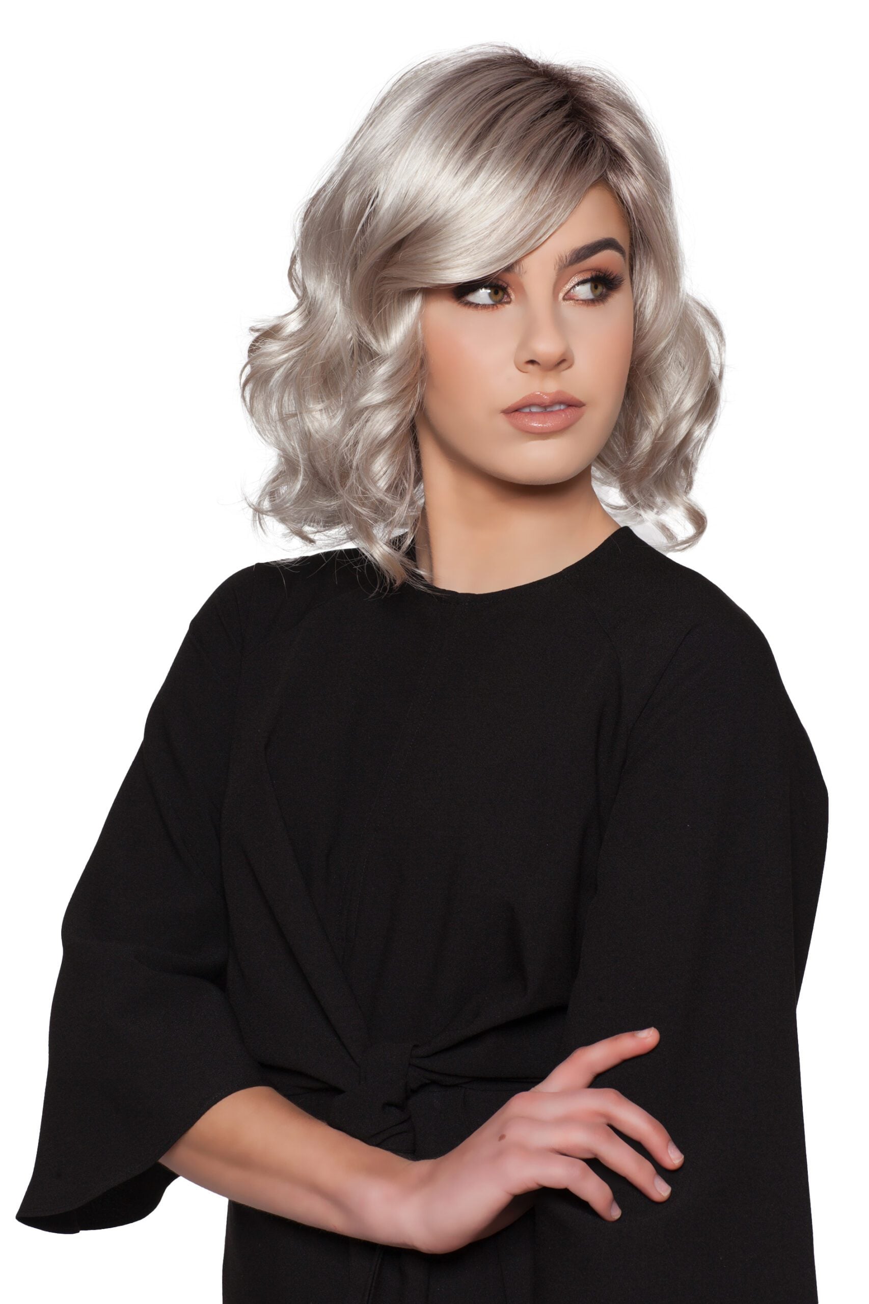 Curly bob style wigs for big heads