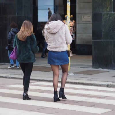 Crossdresser with friend