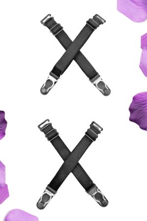 Removable Garter Straps | Black